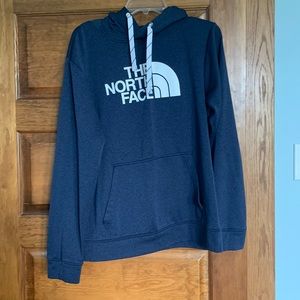 North Face Logo Hoodie Navy